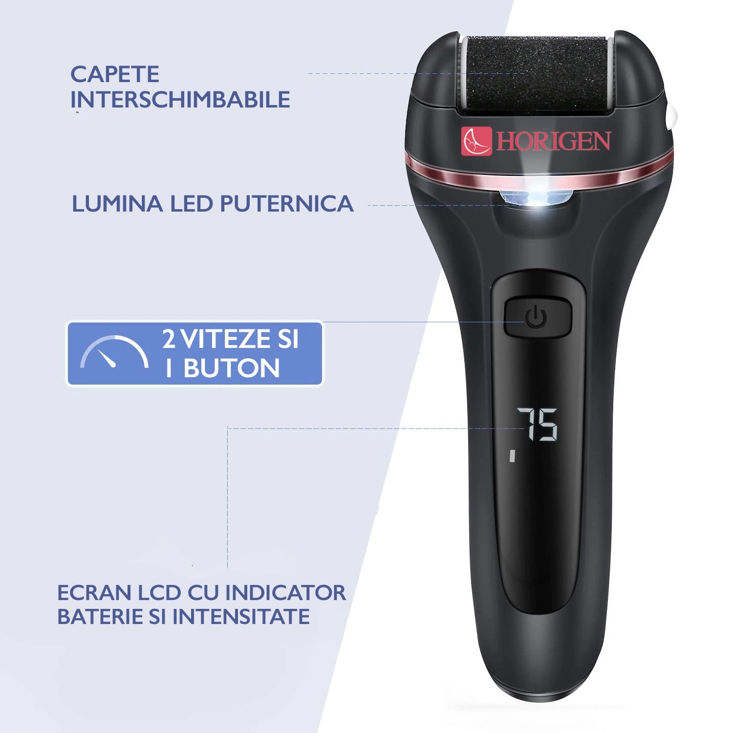 Set Pila Electrica Horigen V-605 Pentru Talpi Si Calcaie Set Pila Electrica Horigen V-605 Pentru Talpi Si Calcaie